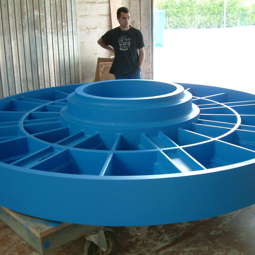 Molde de madera circular