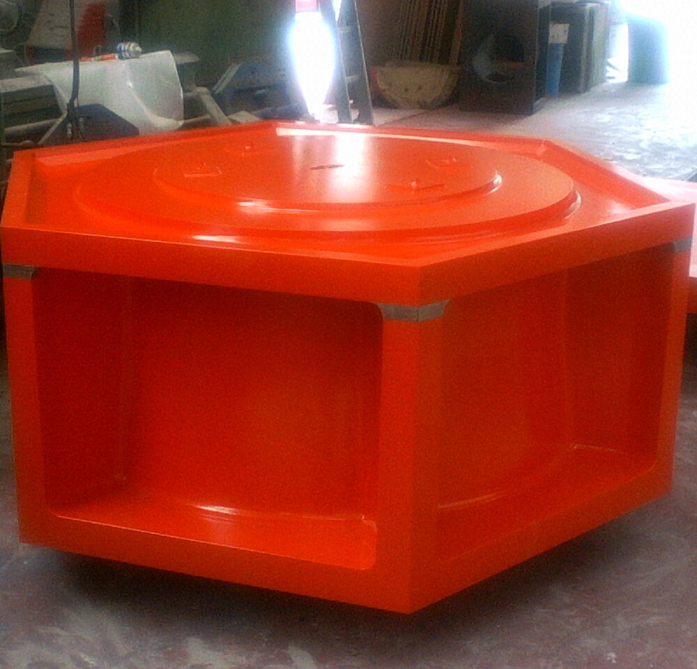 Molde de madera hexagonal