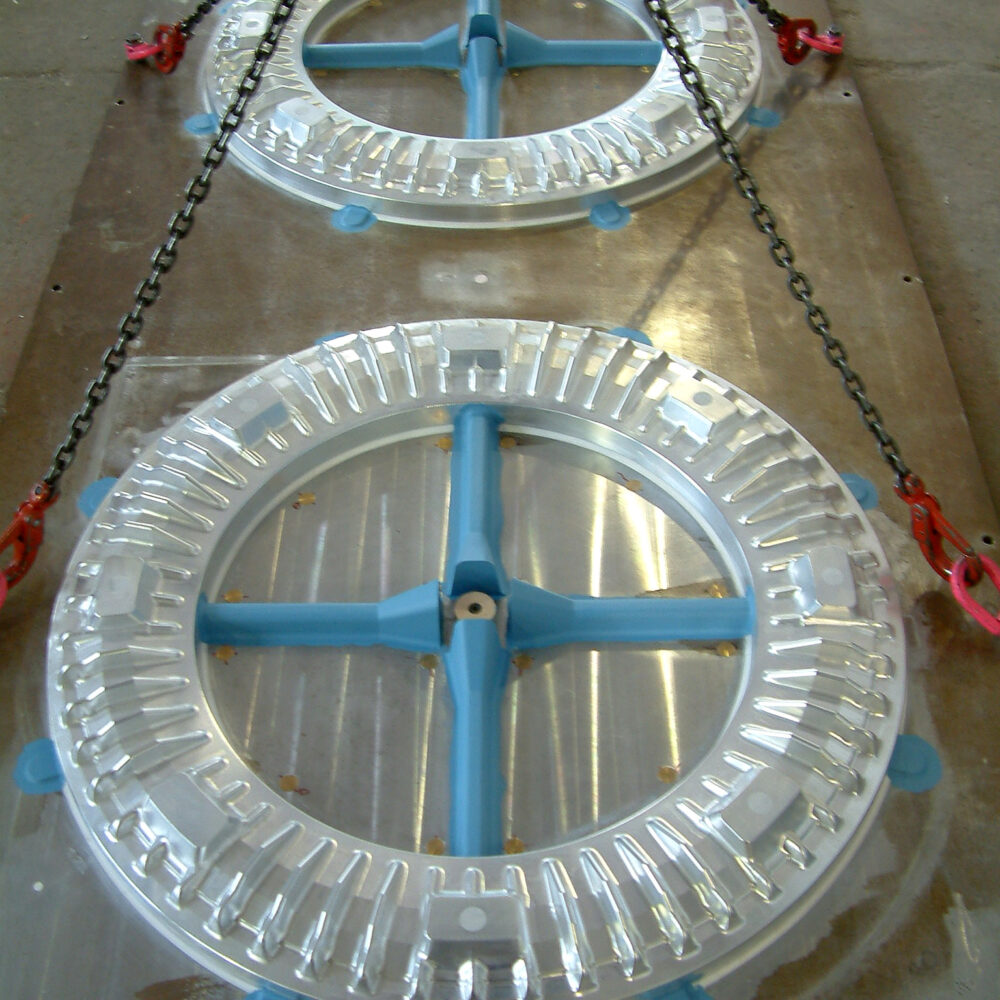 molde metálico para tiradas largas