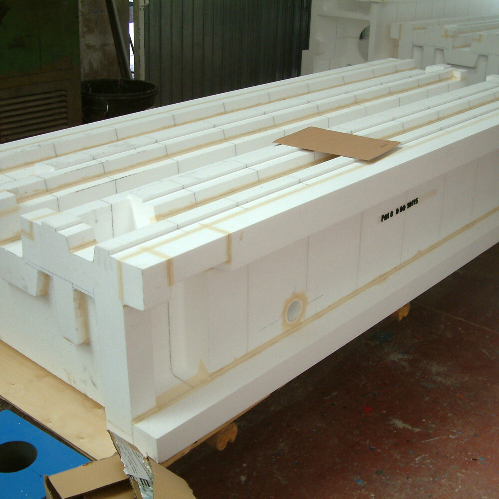 molde de poliestireno